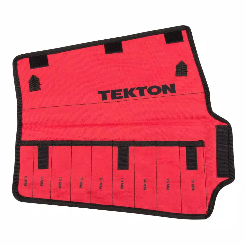 Cheap 💯 Tool Accessories TEKTON 8 Mm To 16 Mm Combination 🔧 Wrench Pouch (9-Tool) 👍