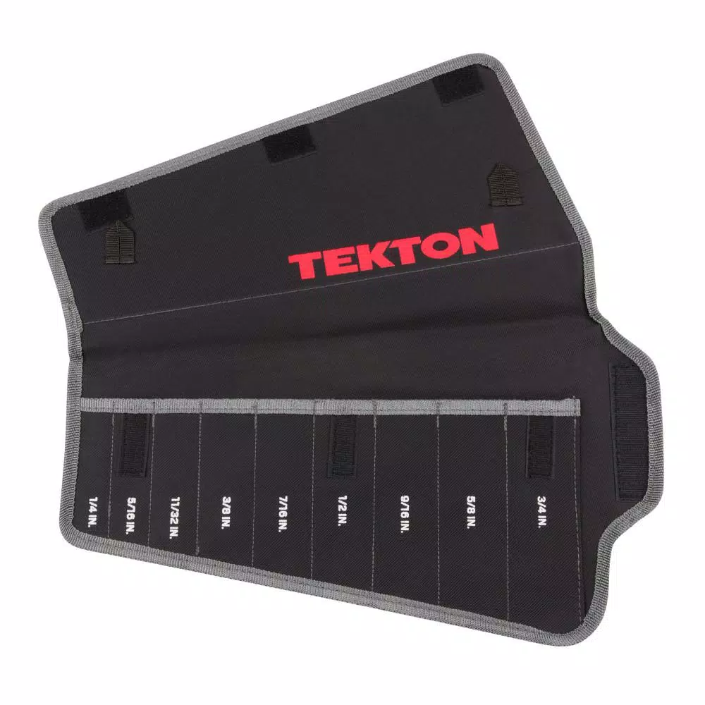 Cheap screwdrivers-nut-drivers Store 27 Wholesale ❤️ Tool Accessories TEKTON 1/4 In. To 3/4 In. Combination 🔧 Wrench Pouch (9-Tool) 🌟