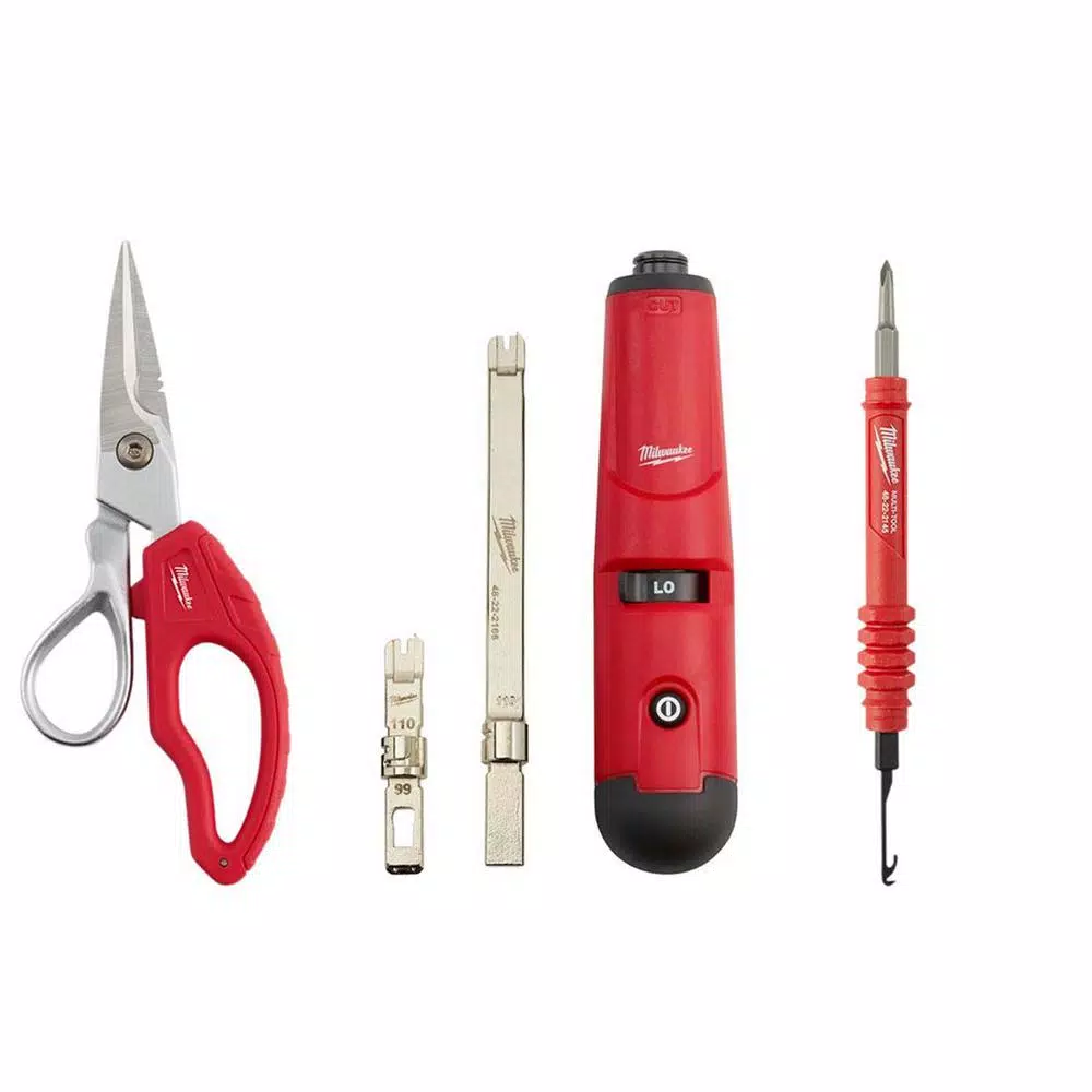 Buy 🎉 Tool Accessories Milwaukee Electrician Snips And Impacting Punchdown Tool And 4-in-1 Multi-Pick Hand Tool Set (3-Tool) 🌟