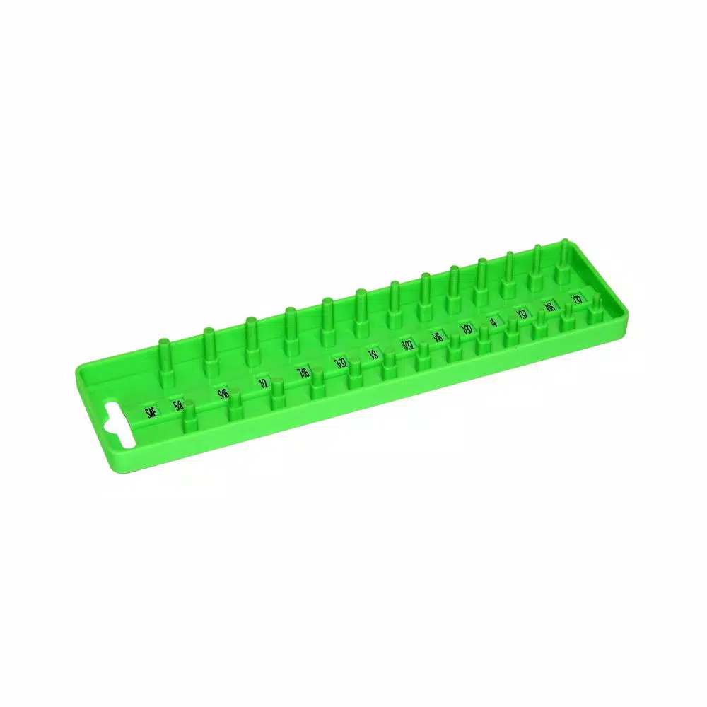 Cheap 🔥 Tool Accessories Grand Rapids Industrial Products Grip 1/4 In. No Compartments Socket Tray, Green 🛒
