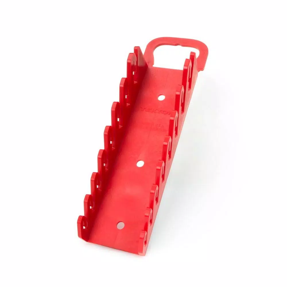 Outlet 💯 Tool Accessories TEKTON 2.3 In. 8-Tool Store-and-Go Stubby 🔧 Wrench Rack Keeper In Red 🌟