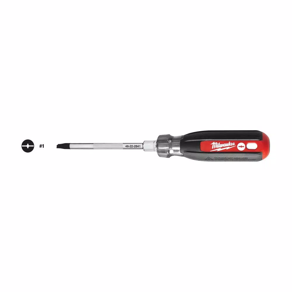 Promo βοΈ Screwdrivers & Nut Drivers Milwaukee 4 In. #1 ECX Screwdriver With Cushion Grip β