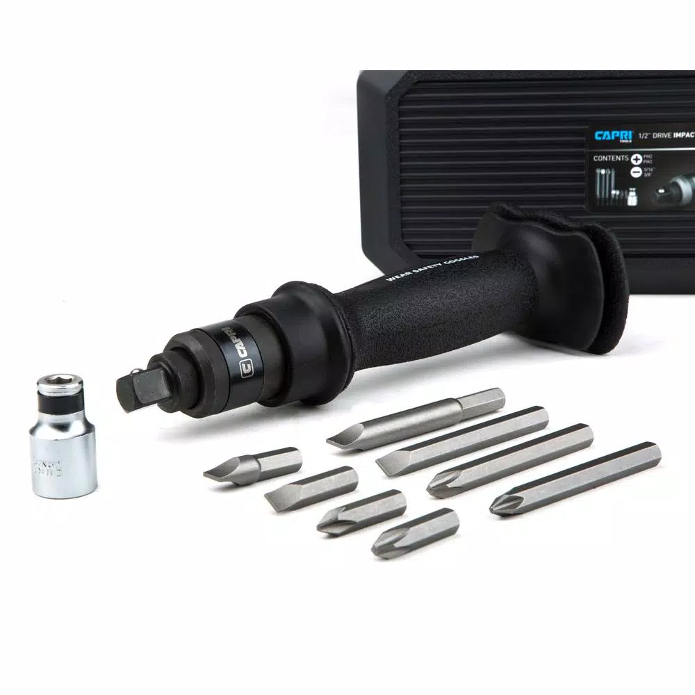 Discount 🥰 Screwdrivers & Nut Drivers Capri Tools 1/2 In. Drive Impact Screwdriver Set (10-Piece) 🌟