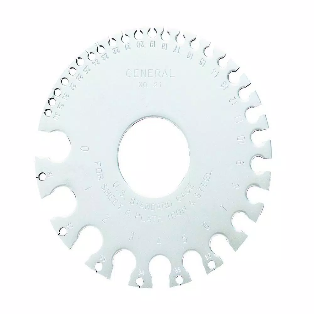 Budget 🌟 Specialty Hand Tools General Tools US Standard Sheet Metal Round Gage ⭐