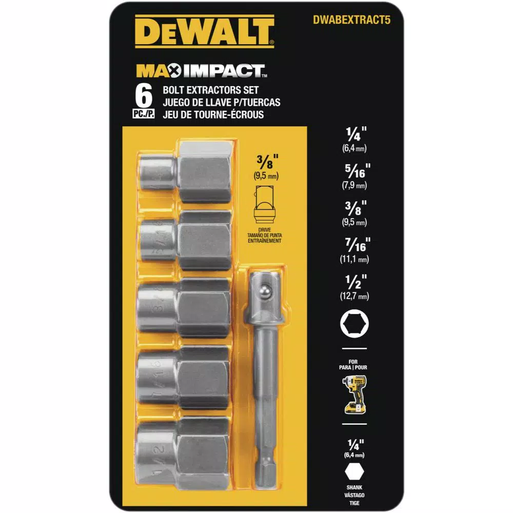 Brand new π Specialty Hand Tools DEWALT MAX IMPACT Extractor Set (5-Piece) π― 4 Brand new π Specialty Hand Tools DEWALT MAX IMPACT Extractor Set (5-Piece) π― - Image 4
