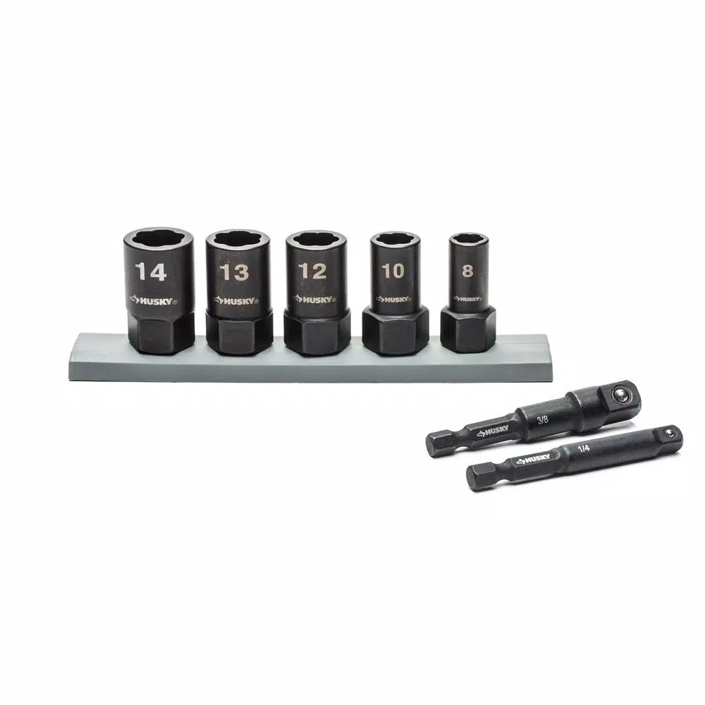 Cheap ✨ Specialty Hand Tools Husky Metric Dual Direction Extraction Socket Set (7-Piece) 🔔