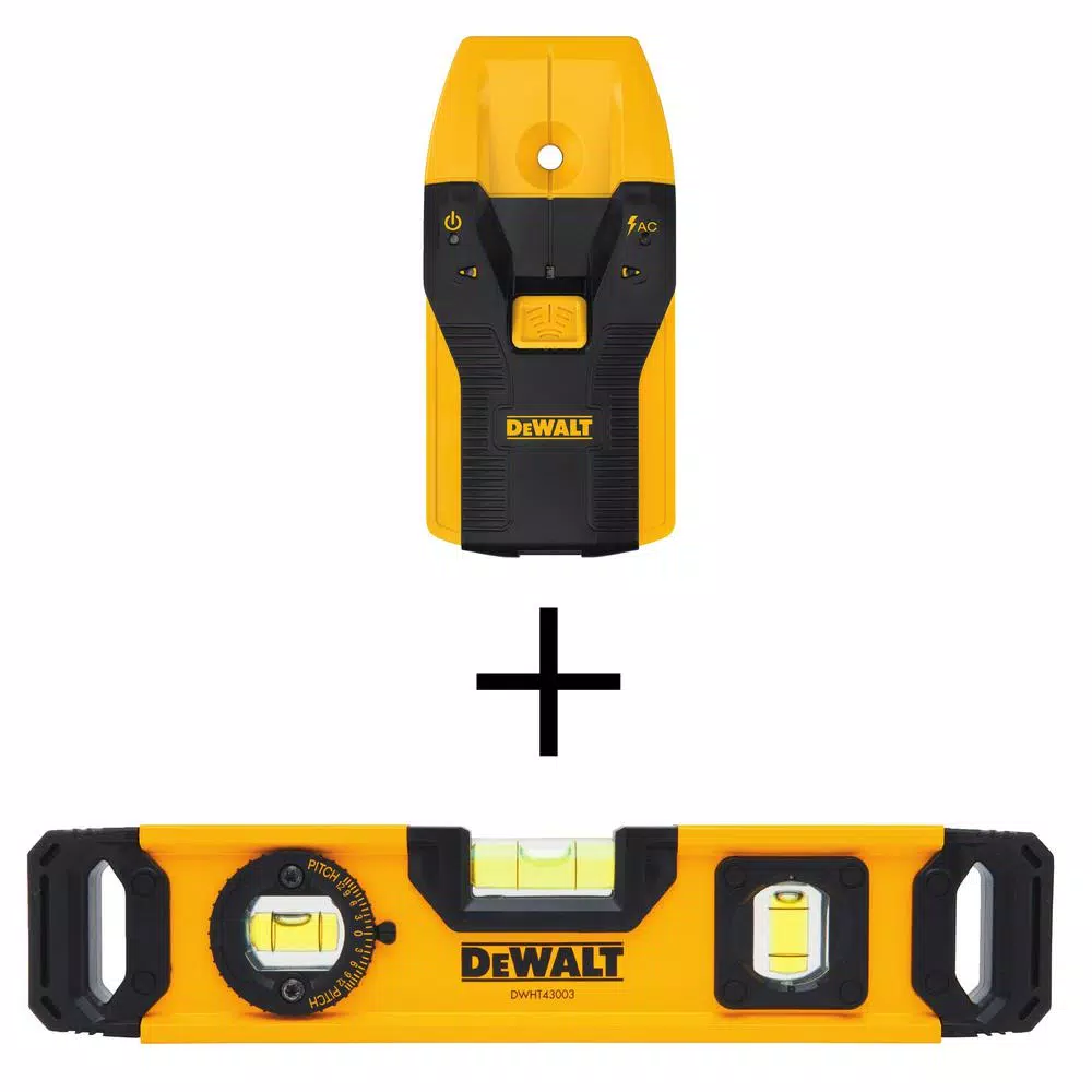 Best Pirce ✨ Stud Finders DEWALT 3/4 In. Stud Finder With Bonus 9 In. Torpedo Level 🔥
