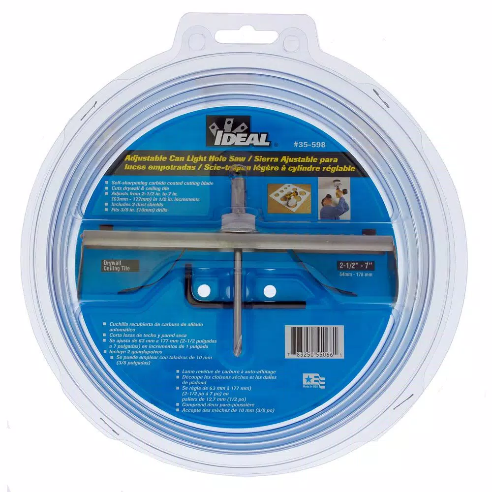 Cheap 😉 Tool Accessories Ideal Adjustable Can Light Hole Saw 👍