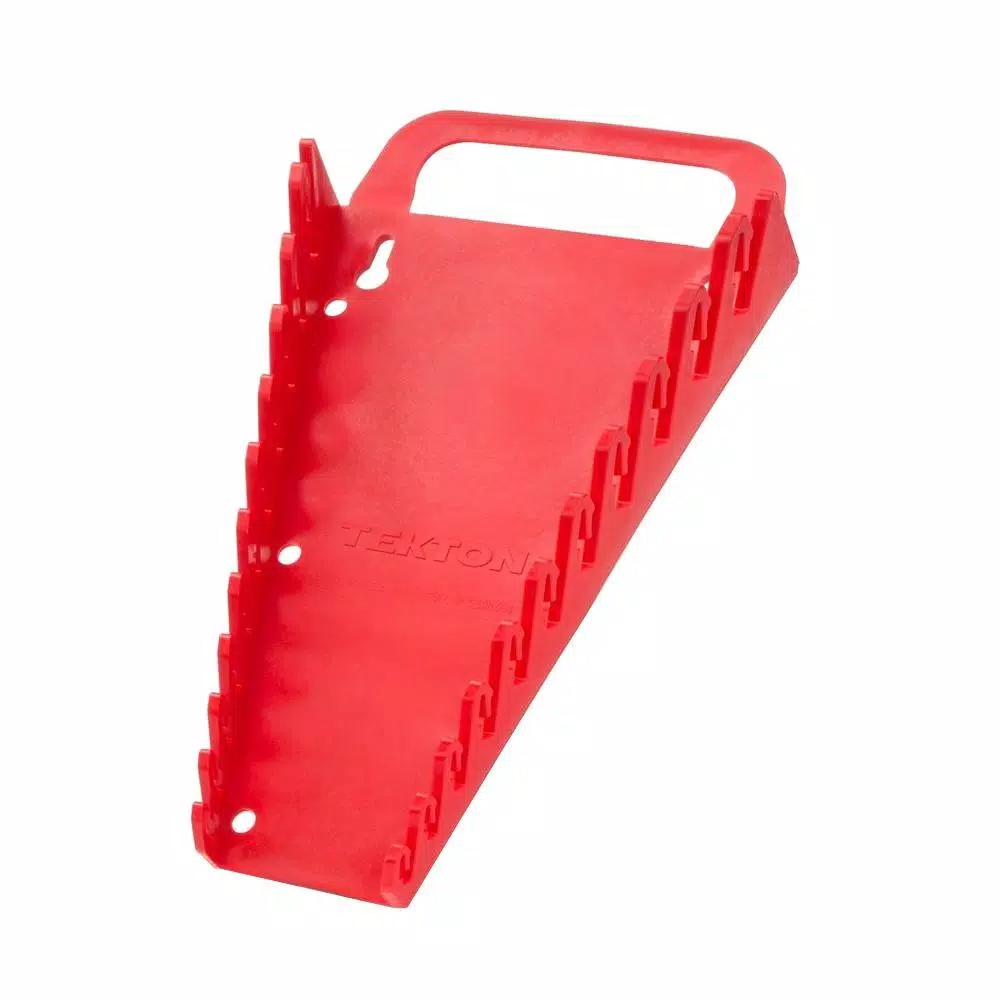 Discount 💯 Tool Accessories TEKTON 5.75 In. 11-Tool Store-and-Go 🔧 Wrench Rack Keeper In Red 😉